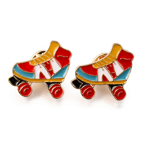 PandaHall Alloy Enamel Brooches, Enamel Pin, with Brass Butterfly Clutches, Roller Skates, Light Gold, Cadmium Free & Nickel Free & Lead...
PandaHall Alloy Enamel Brooches, Enamel Pin, with Brass Butterfly Clutches, Roller Skates, Light Gold, Cadmium Free & Nickel Free & Lead...