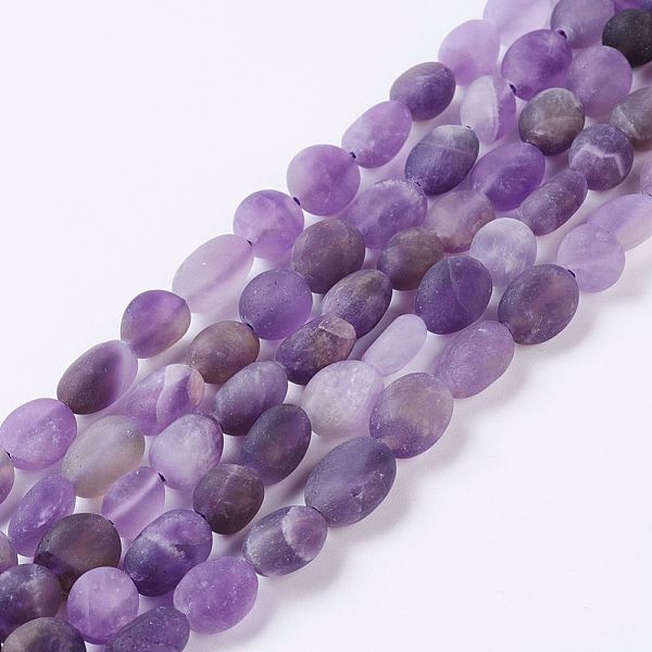 PandaHall Natural Amethyst Bead Strands, Frosted, Nuggets, 7~10x6~8x6mm, Hole: 1mm, about 45pcs/strand, 15.2 inch(38.7cm) Amethyst Nuggets
PandaHall Natural Amethyst Bead Strands, Frosted, Nuggets, 7~10x6~8x6mm, Hole: 1mm, about 45pcs/strand, 15.2 inch(38.7cm) Amethyst Nuggets