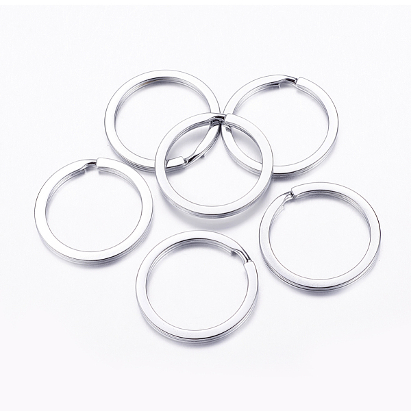 PandaHall Iron Split Key Rings, Keychain Clasp Findings, Platinum, 30x2mm Iron Ring
PandaHall Iron Split Key Rings, Keychain Clasp Findings, Platinum, 30x2mm Iron Ring