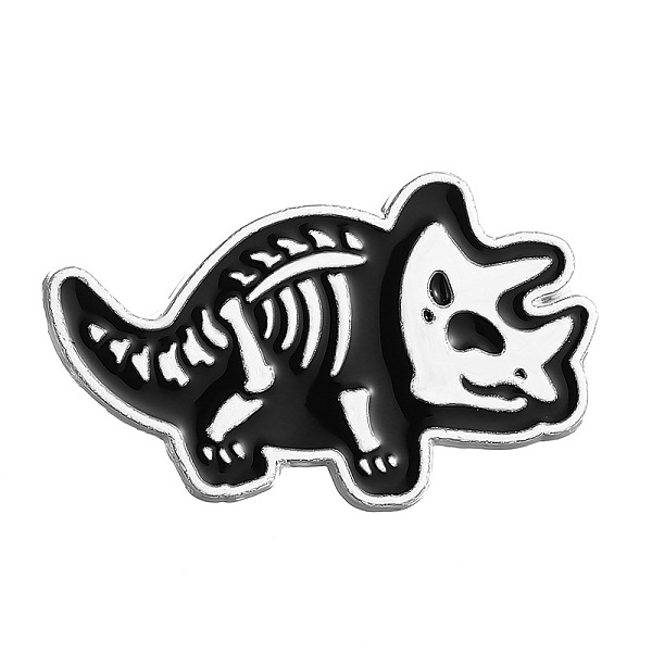 PandaHall Cartoon Punk Style Alloy Enamel Pins, Dinosaur Skeleton Brooch for Halloween, Black, 29x15mm Alloy+Enamel Dinosaur Black
PandaHall Cartoon Punk Style Alloy Enamel Pins, Dinosaur Skeleton Brooch for Halloween, Black, 29x15mm Alloy+Enamel Dinosaur Black