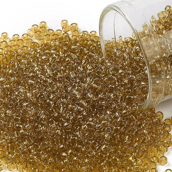 PandaHall TOHO Round Seed Beads, Japanese Seed Beads, (2B) Transparent Medium Amber, 11/0, 2.2mm, Hole: 0.8mm, about 1110pcs/bottle..., Gold
PandaHall TOHO Round Seed Beads, Japanese Seed Beads, (2B) Transparent Medium Amber, 11/0, 2.2mm, Hole: 0.8mm, about 1110pcs/bottle..., Gold