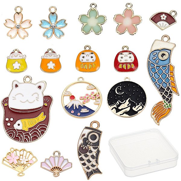 PandaHall SUNNYCLUE Japanese Style Alloy Enamel Pendants, Mixed Shapes, Mixed Color, 16pcs/box Alloy+Enamel Mixed Shapes Multicolor
PandaHall SUNNYCLUE Japanese Style Alloy Enamel Pendants, Mixed Shapes, Mixed Color, 16pcs/box Alloy+Enamel Mixed Shapes Multicolor