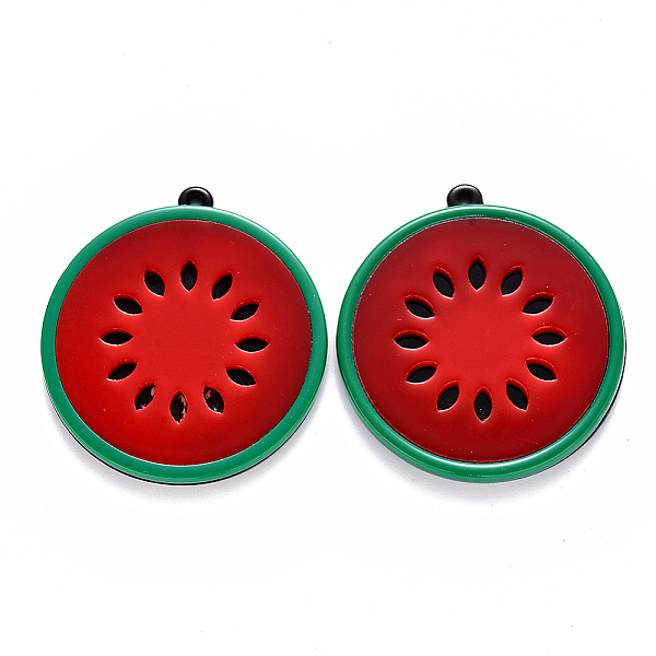 PandaHall Cellulose Acetate(Resin)Pendants, Watermelon, Red, 49.5x45x4mm, Hole: 1.8mm Cellulose Acetate Fruit Red
PandaHall Cellulose Acetate(Resin)Pendants, Watermelon, Red, 49.5x45x4mm, Hole: 1.8mm Cellulose Acetate Fruit Red
