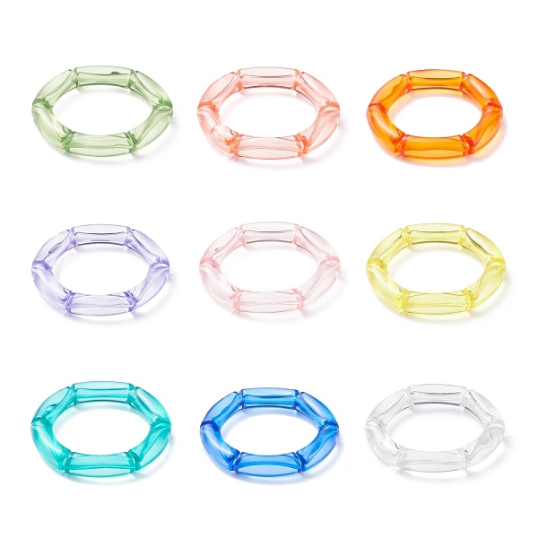 PandaHall 9Pcs 9 Color Acrylic Curved Tube Chunky Stretch Bracelets Set for Women, Mixed Color, Inner Diameter: 2 inch(5.1cm), 1Pc/color..., Multicolor
PandaHall 9Pcs 9 Color Acrylic Curved Tube Chunky Stretch Bracelets Set for Women, Mixed Color, Inner Diameter: 2 inch(5.1cm), 1Pc/color..., Multicolor