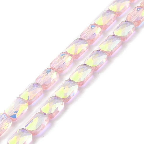 PandaHall Transparent Electroplate Glass Beads Strands, Rainbow Plated, Faceted, Rectangle, Lavender Blush, 9x6x4mm, Hole: 1.2mm, about...
PandaHall Transparent Electroplate Glass Beads Strands, Rainbow Plated, Faceted, Rectangle, Lavender Blush, 9x6x4mm, Hole: 1.2mm, about...