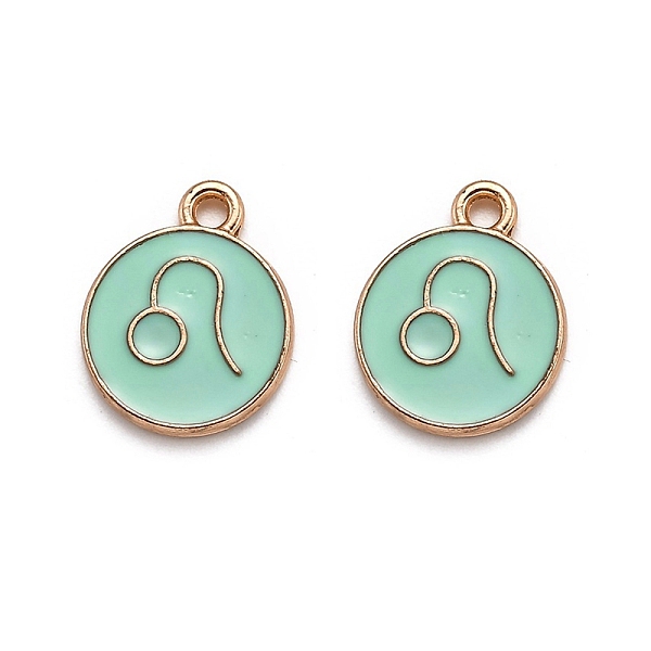 PandaHall Alloy Enamel Pendants, Flat Round with Constellation/Zodiac Sign, Leo, 22x18x2mm, Hole: 1.5mm Alloy+Enamel Leo Green
PandaHall Alloy Enamel Pendants, Flat Round with Constellation/Zodiac Sign, Leo, 22x18x2mm, Hole: 1.5mm Alloy+Enamel Leo Green