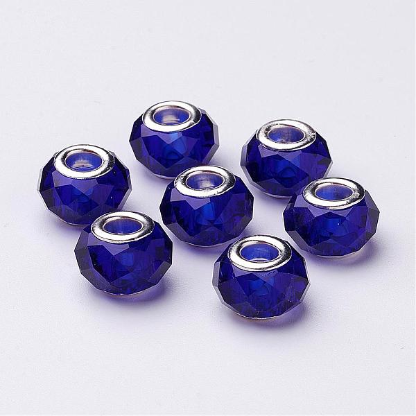 PandaHall Handmade Glass European Beads, Large Hole Beads, Silver Color Brass Core, Midnight Blue, 14x8mm, Hole: 5mm Glass+Brass Core...
PandaHall Handmade Glass European Beads, Large Hole Beads, Silver Color Brass Core, Midnight Blue, 14x8mm, Hole: 5mm Glass+Brass Core...