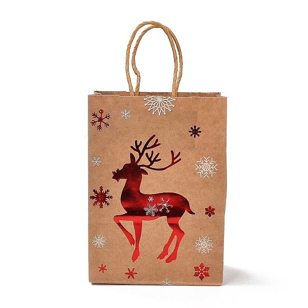 PandaHall Christmas Theme Hot Stamping Rectangle Paper Bags, with Handles, for Gift Bags and Shopping Bags, Deer, Bag: 8x15x21cm, Fold..., Brown
PandaHall Christmas Theme Hot Stamping Rectangle Paper Bags, with Handles, for Gift Bags and Shopping Bags, Deer, Bag: 8x15x21cm, Fold..., Brown
