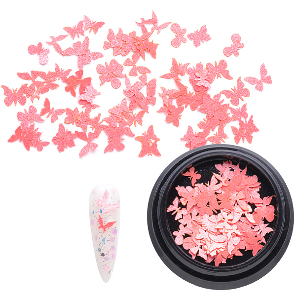 PandaHall Paper Cabochons, Nail Art Decorations, Lifelike Butterfly, Light Coral, 3~5x4~7x0.1mm, about 100pcs/box Paper Butterfly Red
PandaHall Paper Cabochons, Nail Art Decorations, Lifelike Butterfly, Light Coral, 3~5x4~7x0.1mm, about 100pcs/box Paper Butterfly Red