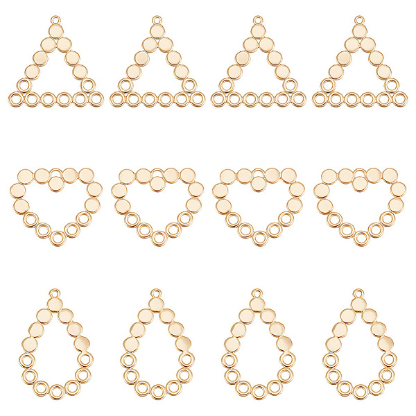 PandaHall BENECREAT 18K Gold Plated Brass Connector Heart Links Oval Teardrop Hollow Connectors Charms Brass Mixed Shapes
PandaHall BENECREAT 18K Gold Plated Brass Connector Heart Links Oval Teardrop Hollow Connectors Charms Brass Mixed Shapes