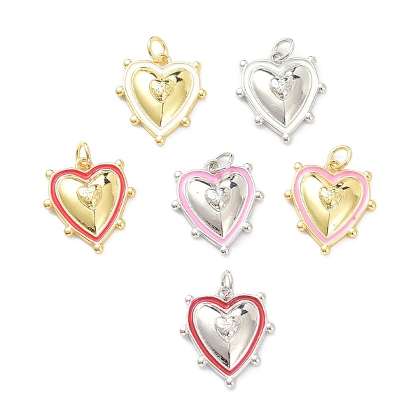 PandaHall Brass Enamel Pendants, with Jump Ring, Long-Lasting Plated, Heart, Real Gold Plated & Real Platinum Plated, Mixed Color, 17x15x4mm..., Multicolor
PandaHall Brass Enamel Pendants, with Jump Ring, Long-Lasting Plated, Heart, Real Gold Plated & Real Platinum Plated, Mixed Color, 17x15x4mm..., Multicolor
