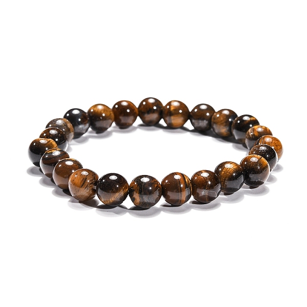 PandaHall Natural Tiger Eye Beaded Stretch Bracelets, Round, 2 inch(5.2cm), Bead: 8mm Tiger Eye Gold
PandaHall Natural Tiger Eye Beaded Stretch Bracelets, Round, 2 inch(5.2cm), Bead: 8mm Tiger Eye Gold