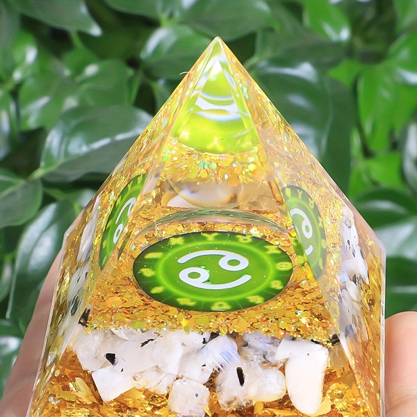 PandaHall Orgonite Pyramid Resin Energy Generators, Reiki Natural White African Opal Chips Inside for Home Office Desk Decoration, Cancer...
PandaHall Orgonite Pyramid Resin Energy Generators, Reiki Natural White African Opal Chips Inside for Home Office Desk Decoration, Cancer...
