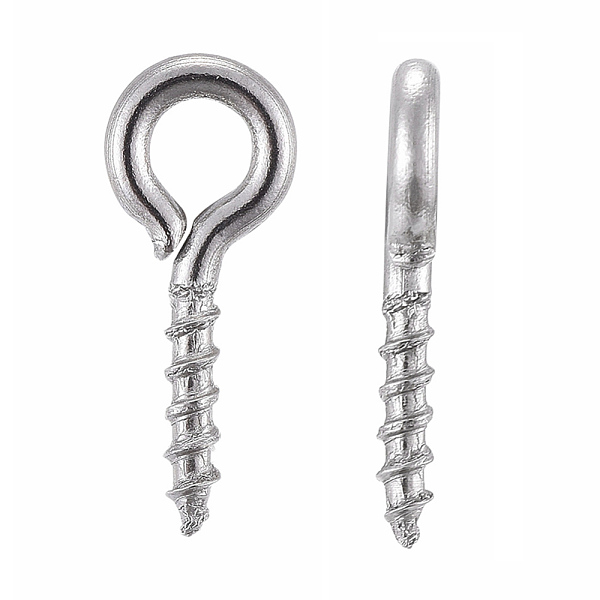 PandaHall 304 Stainless Steel Screw Eye Pin Peg Bails, For Half Drilled Beads, Stainless Steel Color, 10x4x1mm, Hole: 2mm 304 Stainless...
PandaHall 304 Stainless Steel Screw Eye Pin Peg Bails, For Half Drilled Beads, Stainless Steel Color, 10x4x1mm, Hole: 2mm 304 Stainless...