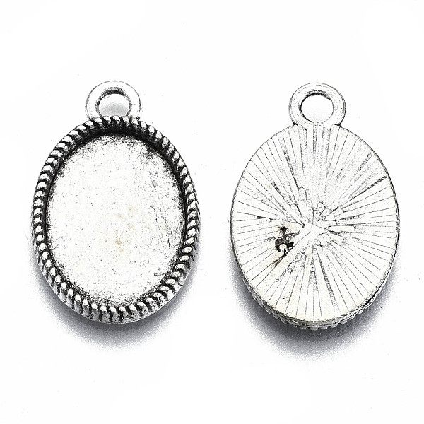 PandaHall Tibetan Style Alloy Oval Pendant Cabochon Settings, Cadmium Free & Lead Free, Antique Silver, Tray: 18x13mm, 24x16x2mm, Hole: 2mm...
PandaHall Tibetan Style Alloy Oval Pendant Cabochon Settings, Cadmium Free & Lead Free, Antique Silver, Tray: 18x13mm, 24x16x2mm, Hole: 2mm...
