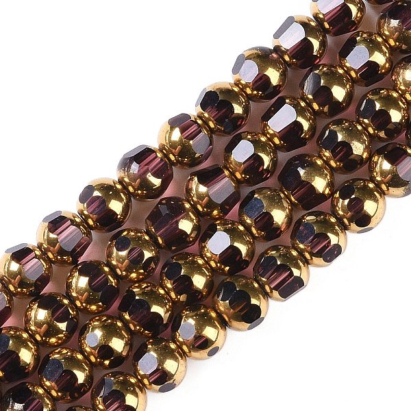 PandaHall Electroplate Glass Beads Strands, Full Plated, Faceted, Round, Purple, 7x8mm, Hole: 1.5mm, about 42pcs/strand, 12.20''(31cm) Glass...
PandaHall Electroplate Glass Beads Strands, Full Plated, Faceted, Round, Purple, 7x8mm, Hole: 1.5mm, about 42pcs/strand, 12.20''(31cm) Glass...