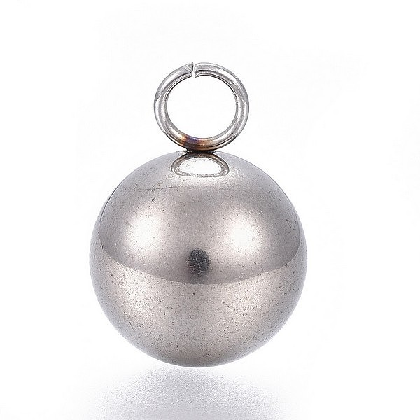 PandaHall 201 Stainless Steel Pendants, Round, Stainless Steel Color, 17x12mm, Hole: 3.5mm 201 Stainless Steel Round
PandaHall 201 Stainless Steel Pendants, Round, Stainless Steel Color, 17x12mm, Hole: 3.5mm 201 Stainless Steel Round