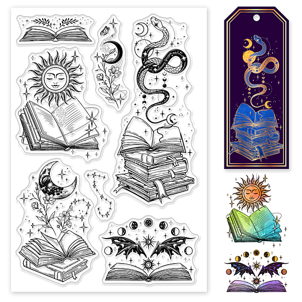 PandaHall GLOBLELAND Magic Book Moon Leaves Clear Stamps for Cards Making School Books Clear Stamp Seals Transparent Stamps for DIY...
PandaHall GLOBLELAND Magic Book Moon Leaves Clear Stamps for Cards Making School Books Clear Stamp Seals Transparent Stamps for DIY...