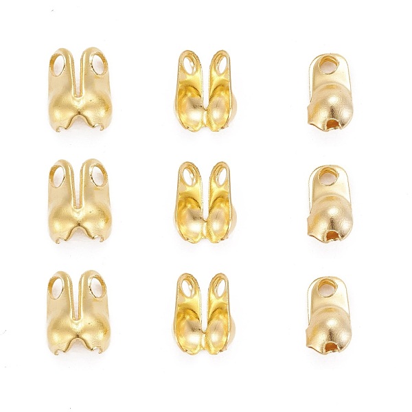 PandaHall Iron Bead Tips, Calotte Ends, Cadmium Free & Lead Free, Clamshell Knot Cover, Golden, 6x3.5mm, Hole: 1mm, 2.4mm inner diameter...
PandaHall Iron Bead Tips, Calotte Ends, Cadmium Free & Lead Free, Clamshell Knot Cover, Golden, 6x3.5mm, Hole: 1mm, 2.4mm inner diameter...