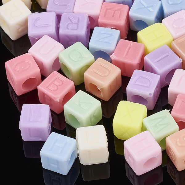 PandaHall Acrylic Beads, Horizontal Hole, Cube with Letter, Mixed Color, 6.5x6x6mm, Hole: 3.5mm, about 3000pcs/500g Acrylic Cube Multicolor
PandaHall Acrylic Beads, Horizontal Hole, Cube with Letter, Mixed Color, 6.5x6x6mm, Hole: 3.5mm, about 3000pcs/500g Acrylic Cube Multicolor