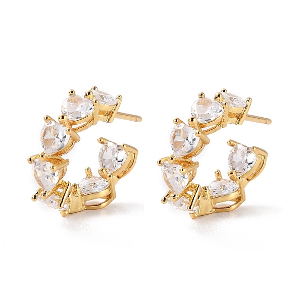PandaHall Clear Cubic Zirconia Open Hoop Earring, Half Hoop Earrings, C-shape Stud Earrings, Cadmium Free & Lead Free, Real 18K Gold Plated...
PandaHall Clear Cubic Zirconia Open Hoop Earring, Half Hoop Earrings, C-shape Stud Earrings, Cadmium Free & Lead Free, Real 18K Gold Plated...
