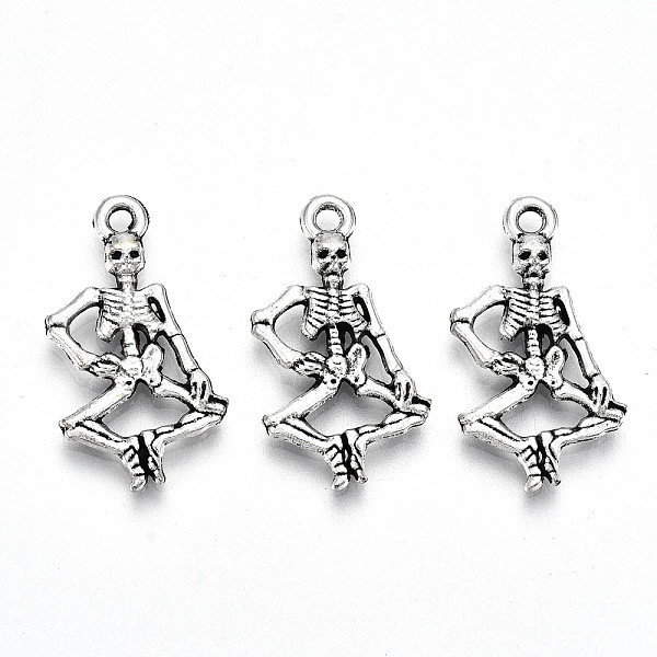 PandaHall Tibetan Style Alloy Pendants, Lead Free & Cadmium Free, Skeleton, Antique Silver, 25.5x13.5x3mm, Hole: 1.8mm, about 385pcs/500g...
PandaHall Tibetan Style Alloy Pendants, Lead Free & Cadmium Free, Skeleton, Antique Silver, 25.5x13.5x3mm, Hole: 1.8mm, about 385pcs/500g...