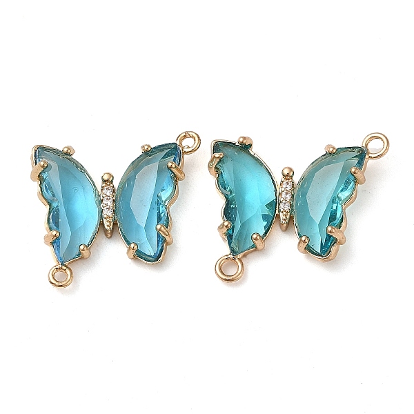 PandaHall Brass Pave Faceted Glass Connector Charms, Golden Tone Butterfly Links, Dark Turquoise, 20x22x5mm, Hole: 1.2mm Brass+Glass...
PandaHall Brass Pave Faceted Glass Connector Charms, Golden Tone Butterfly Links, Dark Turquoise, 20x22x5mm, Hole: 1.2mm Brass+Glass...
