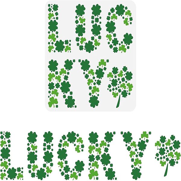 PandaHall FINGERINSPIRE Lucky Clover Painting Stencils 30x30cm St. Patrick's Day Word Art Plastic PET Three-Leaf Clover Four-Leaf Clover...
PandaHall FINGERINSPIRE Lucky Clover Painting Stencils 30x30cm St. Patrick's Day Word Art Plastic PET Three-Leaf Clover Four-Leaf Clover...