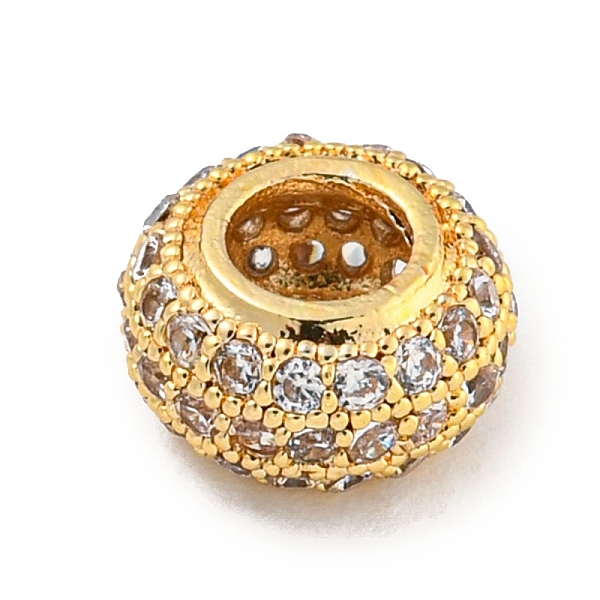 PandaHall Brass Micro Pave Clear Cubic Zirconia Beads, Rondelle, Real 18K Gold Plated, 8.5x4.5mm, Hole: 3.8mm Brass+Cubic Zirconia Flat...
PandaHall Brass Micro Pave Clear Cubic Zirconia Beads, Rondelle, Real 18K Gold Plated, 8.5x4.5mm, Hole: 3.8mm Brass+Cubic Zirconia Flat...