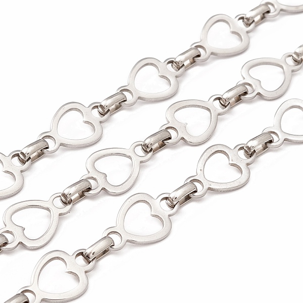 PandaHall 201 Stainless Steel Heart & Oval Link Chains, Unwelded, with Spool, Stainless Steel Color, Links: 15.5x9x1mm, 6x4x1.8mm 201...
PandaHall 201 Stainless Steel Heart & Oval Link Chains, Unwelded, with Spool, Stainless Steel Color, Links: 15.5x9x1mm, 6x4x1.8mm 201...