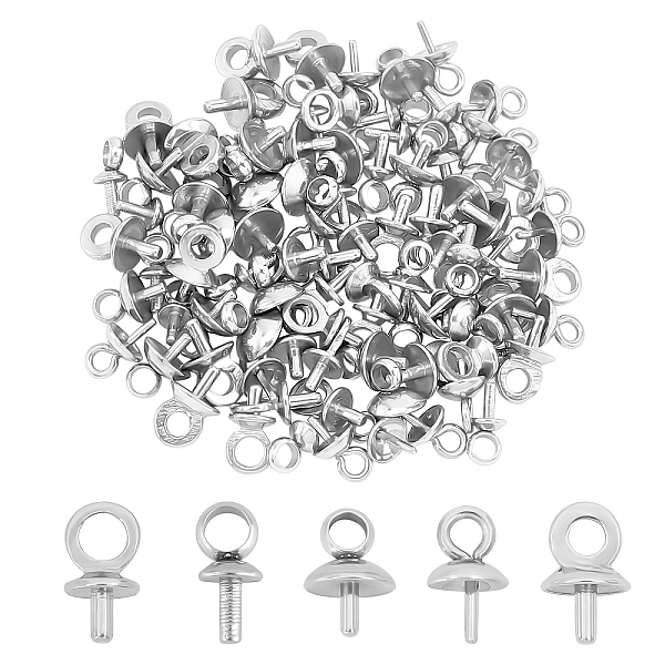 PandaHall Unicraftale 100Pcs 5 Style 304 Stainless Steel Cup Pearl Peg Bails Pin Pendants, For Half Drilled Beads, Stainless Steel Color...
PandaHall Unicraftale 100Pcs 5 Style 304 Stainless Steel Cup Pearl Peg Bails Pin Pendants, For Half Drilled Beads, Stainless Steel Color...