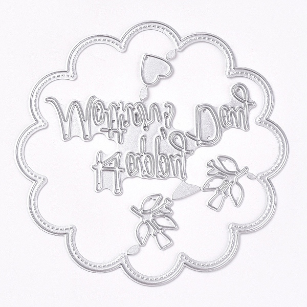 PandaHall Frame Metal Cutting Dies Stencils, for DIY Scrapbooking/Photo Album, Decorative Embossing DIY Paper Card, Flower with Word Happy...
PandaHall Frame Metal Cutting Dies Stencils, for DIY Scrapbooking/Photo Album, Decorative Embossing DIY Paper Card, Flower with Word Happy...