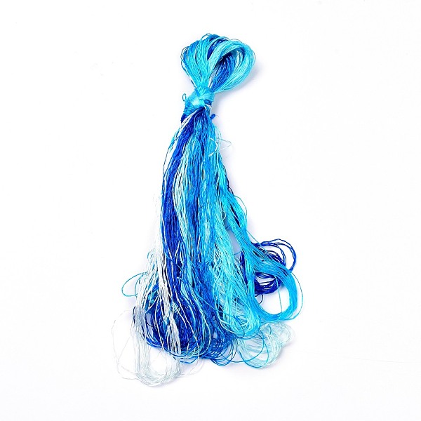 PandaHall Real Silk Embroidery Threads, Friendship Bracelets String, 8 Colors, Gradient color, Dodger Blue, 1mm, 20m/bundle, 8 bundles/set...
PandaHall Real Silk Embroidery Threads, Friendship Bracelets String, 8 Colors, Gradient color, Dodger Blue, 1mm, 20m/bundle, 8 bundles/set...