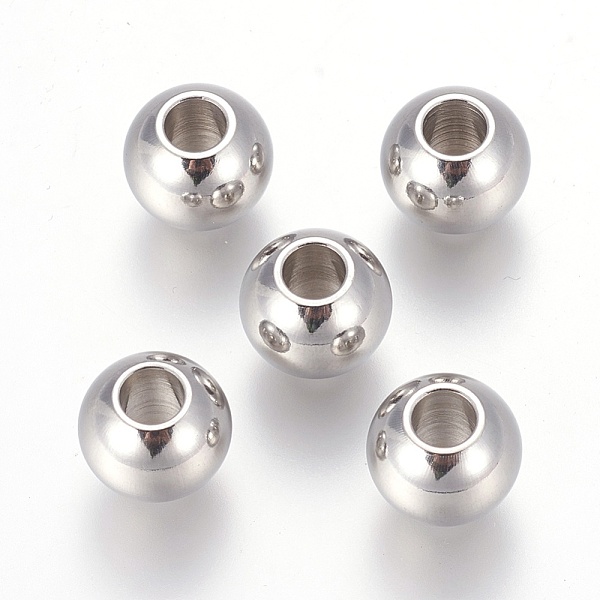 PandaHall 201 Stainless Steel European Beads, Rondelle, Stainless Steel Color, 10x8mm, Hole: 4mm 201 Stainless Steel Rondelle
PandaHall 201 Stainless Steel European Beads, Rondelle, Stainless Steel Color, 10x8mm, Hole: 4mm 201 Stainless Steel Rondelle