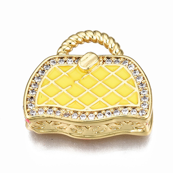 PandaHall Brass Micro Pave Cubic Zirconia Enamel Pendants, Nickel Free, Bag, Real 16K Gold Plated, Yellow, 17.5x19x5mm, Hole: 3x6mm...
PandaHall Brass Micro Pave Cubic Zirconia Enamel Pendants, Nickel Free, Bag, Real 16K Gold Plated, Yellow, 17.5x19x5mm, Hole: 3x6mm...