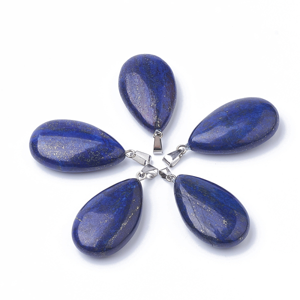 PandaHall Synthetic Lapis Lazuli Pendants, with Alloy Findings, teardrop, Dyed, Platinum, 45~46x23~24x11~12mm, Hole: 8x4mm Lapis Lazuli...
PandaHall Synthetic Lapis Lazuli Pendants, with Alloy Findings, teardrop, Dyed, Platinum, 45~46x23~24x11~12mm, Hole: 8x4mm Lapis Lazuli...