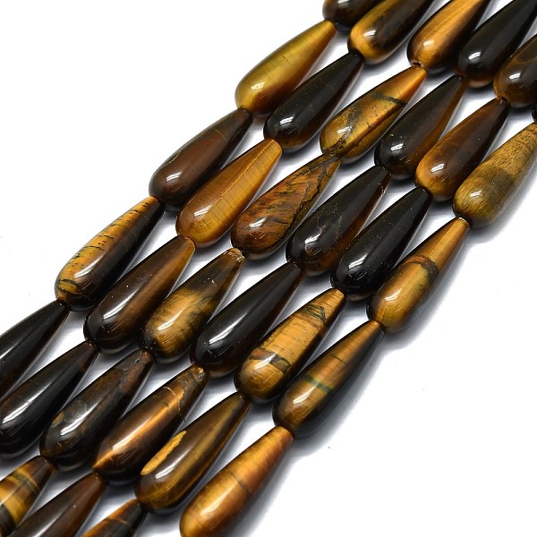 PandaHall Natural Tiger Eye Beads Strands, Waterdrop, 30x10mm, Hole: 1.4mm, about 13pcs/strand, 15.75''(40cm) Tiger Eye Teardrop
PandaHall Natural Tiger Eye Beads Strands, Waterdrop, 30x10mm, Hole: 1.4mm, about 13pcs/strand, 15.75''(40cm) Tiger Eye Teardrop