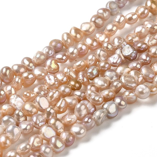 PandaHall Natural Cultured Freshwater Pearl Beads Strands, Two Sides Polished, Grade 3A, PapayaWhip, 3.5~4x3~4x3~4mm, Hole: 0.6mm, about..., Orange
PandaHall Natural Cultured Freshwater Pearl Beads Strands, Two Sides Polished, Grade 3A, PapayaWhip, 3.5~4x3~4x3~4mm, Hole: 0.6mm, about..., Orange
