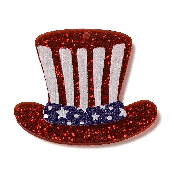 PandaHall Independence Day Acrylic Pendants, American Flag, Hat, 32.5x37.5x2mm, Hole: 1.6mm Acrylic Hat
PandaHall Independence Day Acrylic Pendants, American Flag, Hat, 32.5x37.5x2mm, Hole: 1.6mm Acrylic Hat