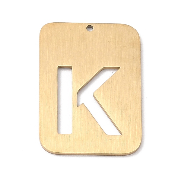 PandaHall Ion Plating(IP) 304 Stainless Steel Pendants, Rectangle with Alphabet, Hollow, Letter.K, 32x22x1mm, Hole: 1.5mm 304 Stainless...
PandaHall Ion Plating(IP) 304 Stainless Steel Pendants, Rectangle with Alphabet, Hollow, Letter.K, 32x22x1mm, Hole: 1.5mm 304 Stainless...