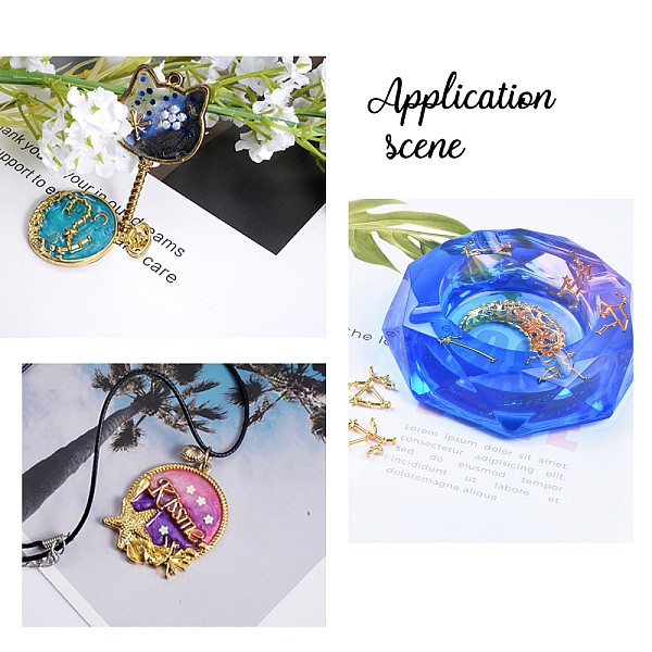 PandaHall Golden Plated Alloy Cabochons, Twelve Constellations, 108x74x18mm Alloy Constellation
PandaHall Golden Plated Alloy Cabochons, Twelve Constellations, 108x74x18mm Alloy Constellation
