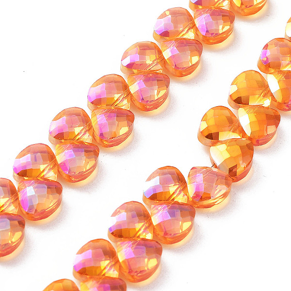 PandaHall Electroplate Triangle Glass Beads Strands, Full Rainbow Plated, Faceted, Dark Orange, 9x10x5mm, Hole: 1mm, about 100pcs/strand...
PandaHall Electroplate Triangle Glass Beads Strands, Full Rainbow Plated, Faceted, Dark Orange, 9x10x5mm, Hole: 1mm, about 100pcs/strand...