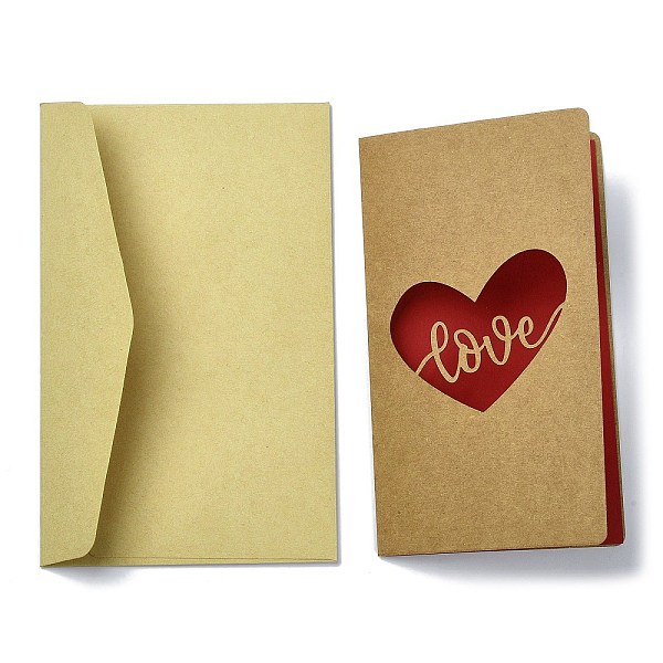 PandaHall Kraft Paper Greeting Cards, Tent Card, Mother's Day Theme, with Envelope, Rectangle with Word Love, Heart, 187x118x0.5mm Paper...
PandaHall Kraft Paper Greeting Cards, Tent Card, Mother's Day Theme, with Envelope, Rectangle with Word Love, Heart, 187x118x0.5mm Paper...