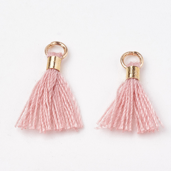 PandaHall Polycotton(Polyester Cotton) Tassel Pendant Decorations, Mini Tassel, with Brass Findings, Light Gold, Pink, 10~15x3~4mm, Hole...
PandaHall Polycotton(Polyester Cotton) Tassel Pendant Decorations, Mini Tassel, with Brass Findings, Light Gold, Pink, 10~15x3~4mm, Hole...
