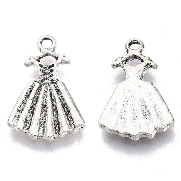 PandaHall Tibetan Style Alloy Pendants, Cadmium Free & Lead Free, Dress, Antique Silver, 20x13.5x2.5mm, Hole: 1.6mm, about 665pcs/1000g...
PandaHall Tibetan Style Alloy Pendants, Cadmium Free & Lead Free, Dress, Antique Silver, 20x13.5x2.5mm, Hole: 1.6mm, about 665pcs/1000g...