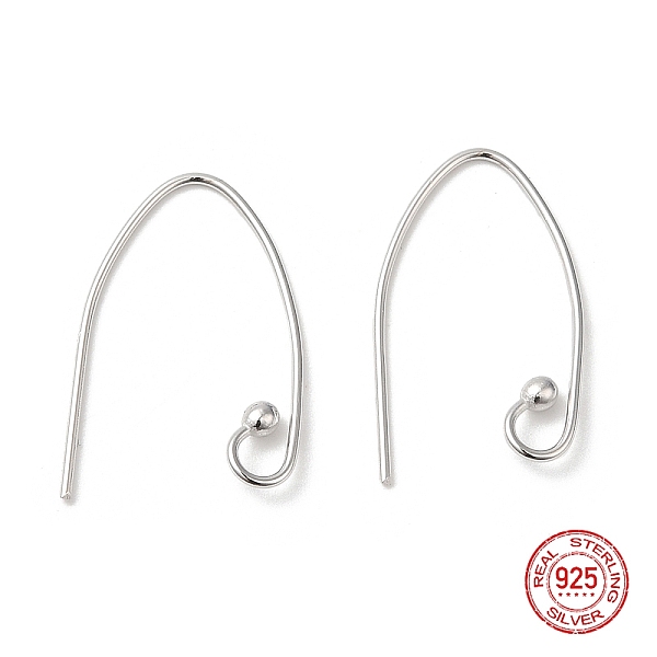 PandaHall Rhodium Plated 925 Sterling Silver Earring Hooks, Marquise Ear Wire, with S925 Stamp, Platinum, 21 Gauge, 21x0.7mm, Hole: 3mm...
PandaHall Rhodium Plated 925 Sterling Silver Earring Hooks, Marquise Ear Wire, with S925 Stamp, Platinum, 21 Gauge, 21x0.7mm, Hole: 3mm...
