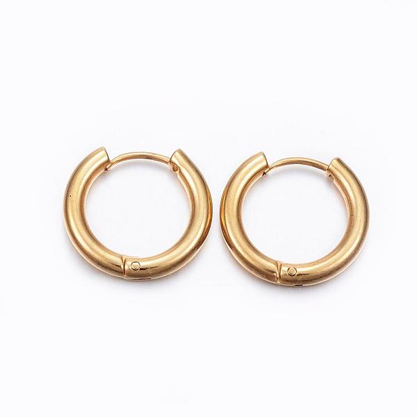 PandaHall Ion Plating(IP) 304 Stainless Steel Huggie Hoop Earrings, Hypoallergenic Earrings, with 316 Surgical Stainless Steel Pin, Golden...
PandaHall Ion Plating(IP) 304 Stainless Steel Huggie Hoop Earrings, Hypoallergenic Earrings, with 316 Surgical Stainless Steel Pin, Golden...