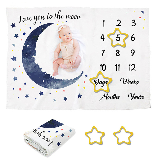 PandaHall arricraft 1 Pc Monthly Milestone Blanket, Polyester Moons Months Blanket Gender Neutral Photo Blanket for Woodland Nursery Decor...
PandaHall arricraft 1 Pc Monthly Milestone Blanket, Polyester Moons Months Blanket Gender Neutral Photo Blanket for Woodland Nursery Decor...