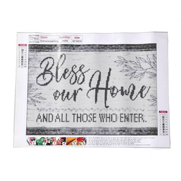 PandaHall 5D DIY Diamond Painting Family Theme Canvas Kits, Word Bless our Home AND ALL THOSE WHO ENTER, with Resin Rhinestones, Diamond..., Multicolor
PandaHall 5D DIY Diamond Painting Family Theme Canvas Kits, Word Bless our Home AND ALL THOSE WHO ENTER, with Resin Rhinestones, Diamond..., Multicolor