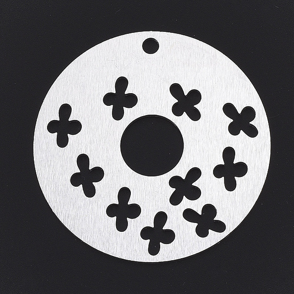 PandaHall Aluminium Big Pendants, Laser Cut Big Pendants, Flat Round, Silver Color Plated, 50x1mm, Hole: 3mm Aluminum Flat Round
PandaHall Aluminium Big Pendants, Laser Cut Big Pendants, Flat Round, Silver Color Plated, 50x1mm, Hole: 3mm Aluminum Flat Round